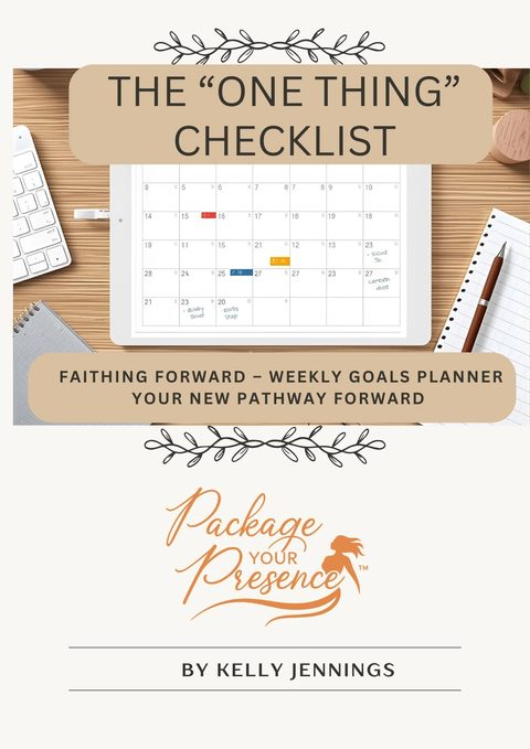 Cover of The One Thing Goals Checklist by Kelly Jennings